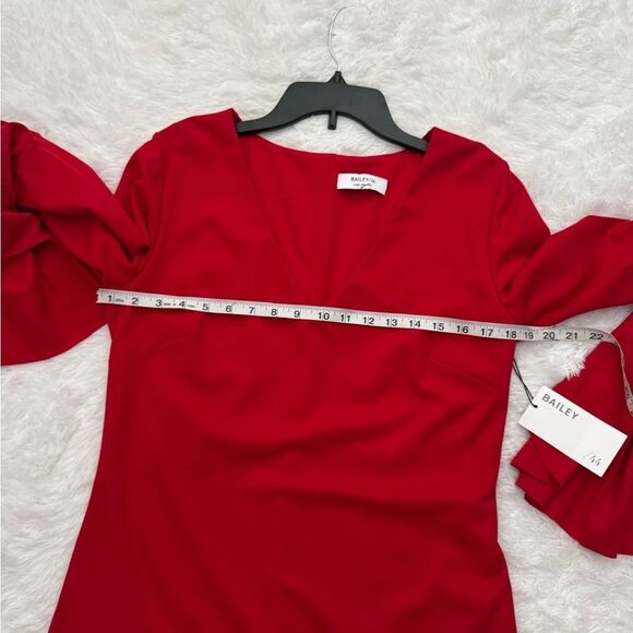 Bailey 44 Elegant Red Bell Sleeve Dress NWT - Picture 5 of 14